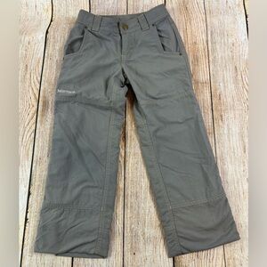 Marmot Boys Youth Hiking Outdoor Plaid Lined Pants Size XS